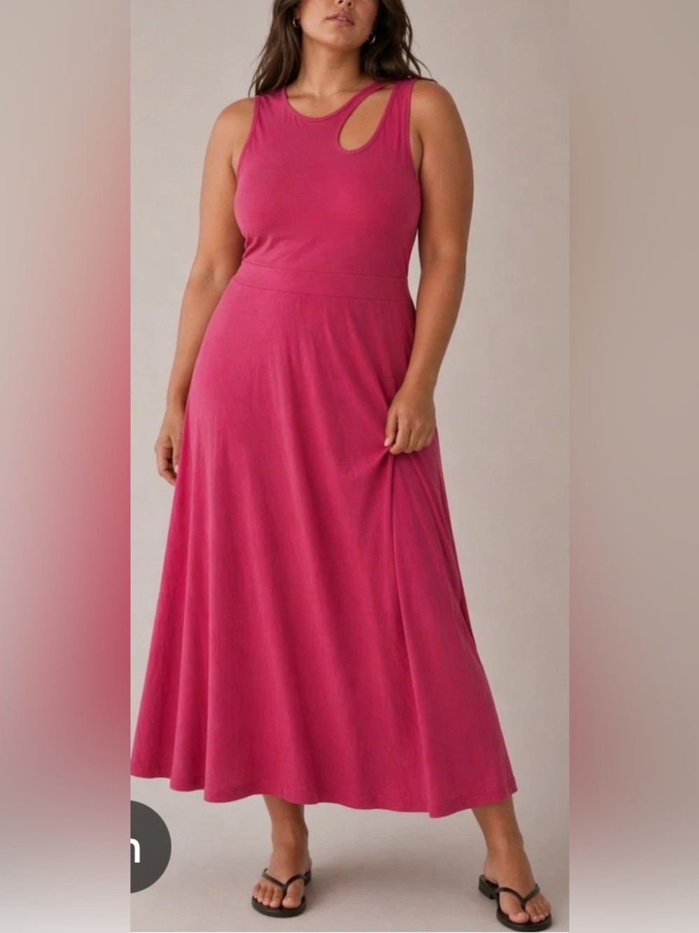 MARCELLA Cutout Sleeveless Maxi Dress - Rose Pink